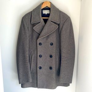 Reiss classic men’s pea coat, size XL